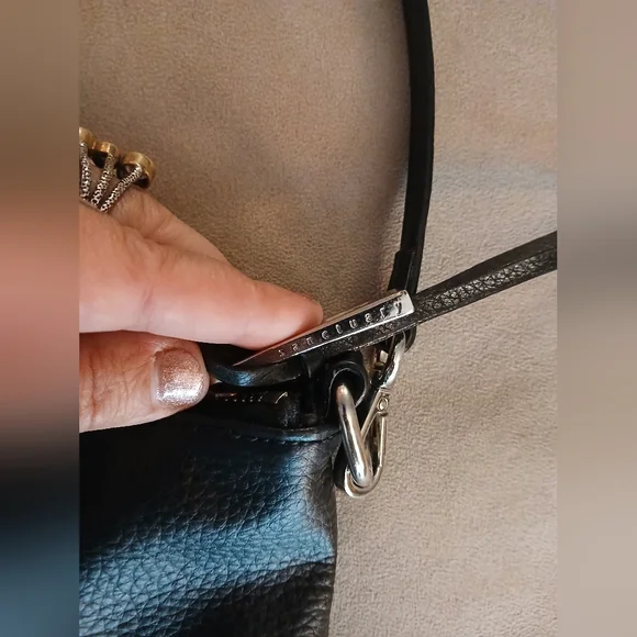 Sanctuary 100% Leather Black Large Festival Crossbody Boho Purse-GUC - Picture 4 of 14